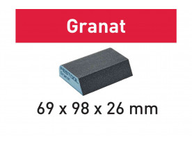 201084 Шліфувальна губка 69х98х26 мм 120 CO GR / 6 Granat FESTOOL скошений кут (упак. 6 шт)