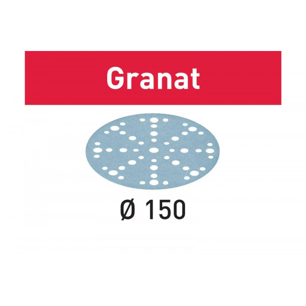 575160 Шлифовальные круги STF Ø 150 мм/48 P40 GR/50 Granat FESTOOL (упак. 50 шт).