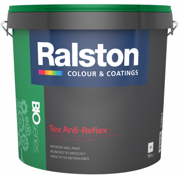 Anti-Reflex 5 BW матовая краска для стен и потолков. 2.5, 10 л