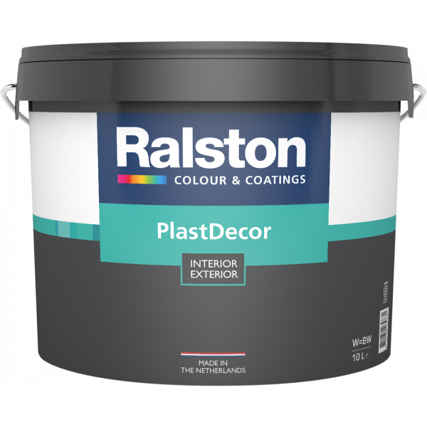 PlastDecor W/BW фарба для внутрішнього/зовнішнього застосування, 2.5л, 10л