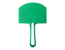 Шпатель пластиковый полукруглый (зеленый)