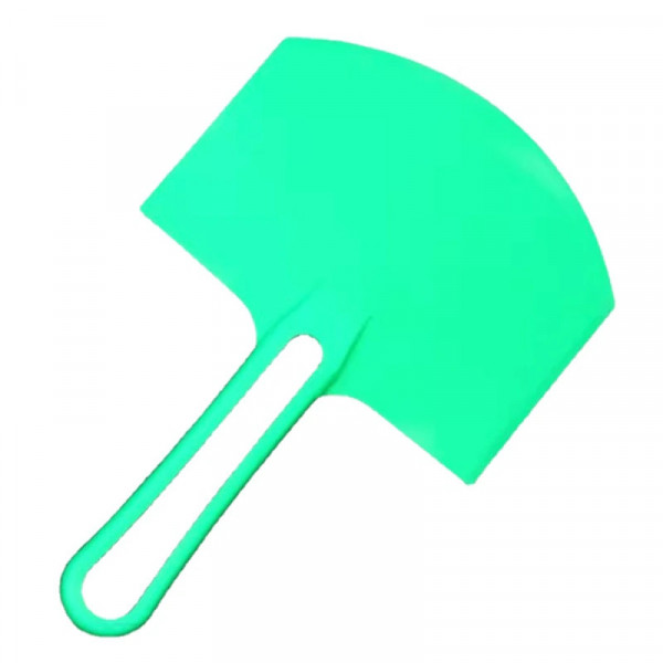 Шпатель пластиковый полукруглый (зеленый)
