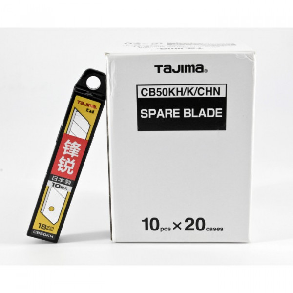 Лезвия сегментные TAJIMA CB50KHK, 18 мм, серые, острые 10 шт (CB50KHK)