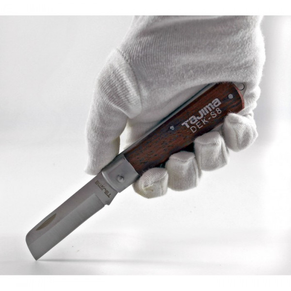 Технический нож электрика TAJIMA DEK-S8, прямое лезвие (Арт. DEK-S8)