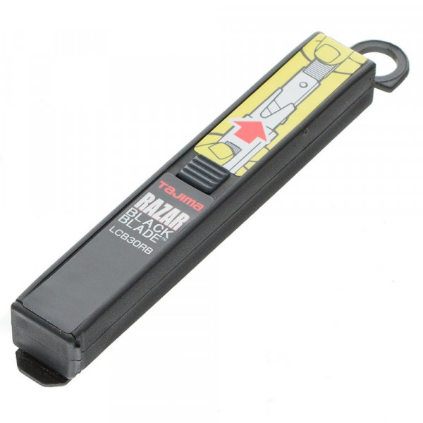 Сменные лезвия 9 мм/черные RAZAR BLACK, пластиковая упаковка с поштучной подачей, 10 шт Tajima LCB30RBC