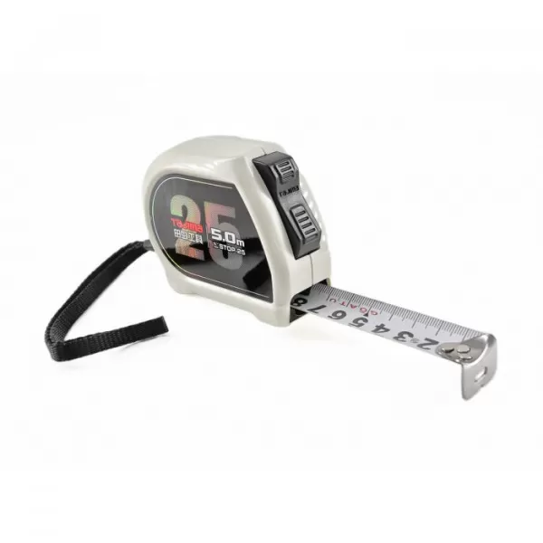 Рулетка TAJIMA Sigma STOP STRONG усиленная лента, 25мм*5м (1001-2434)